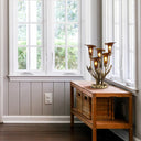 20"H Hand Blown Glass 5 Calla Lily Uplight Accent Lamp