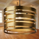 14" W Bruce Gold-Tone Metal Pendant