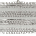 13.375"W Quentin Silver Drum Shade w/ Charms Ceiling Light
