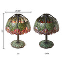27" H Lotus Tiffany-Style Stained Glass Table Lamp