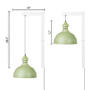 28.5" H Gwen Industrial Indoor Plug In Wall Sconce with Dome Shaped Shade