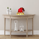 7.75"H Santa Hat Stained Glass Novelty Lamp