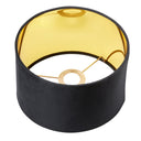 17.75 H Gold Origami Horse Base Table Lamp with Black Drum Shade - River of Goods
