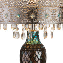 24.25"H Gloria's Crystal Beaded Table Lamp with Mosaic Base