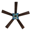 52" W Kyle Indoor Tiffany Stained Glass Ceiling Fan with Remote Control