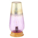 14.5" H 1-Light Durand Glass and Wood Accent Lamp