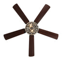 52"W Olivia Double-Lit 5-Blade Beaded Braid Wedding Band LED Ceiling Fan