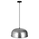 Sybil 17.75"W Star-Shaped Cutout Silver Pendant Light