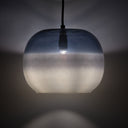 9.8" W Danielle Glam Blue/White Ombre Glass Globe Shade Pendant Light