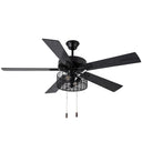 Aria River of Goods Black 52 in. Ceiling Fan With 2 LED Lights