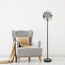 63.25"H Hendrickson Industrial Metal Floor Lamp