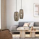 20"H Baywater Cylinder 1-Light Rope Pendant