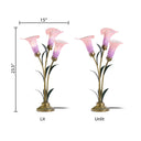 23.5"H Hand Blown Glass 3 Calla Lily Uplight Accent Lamp