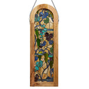 36" H Fruitful Grapevine Stained Glass Window Panel