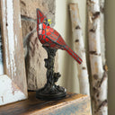 13.5"H Stained Glass Bird Accent Lamp