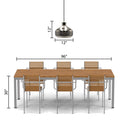 12"H Chapel Hill Teardrop 1-Light Metal Pendant