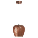 8" W Urban Copper Globe Shade Pendant Light