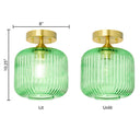 10.25"H Jeanine Globe Ceiling Light