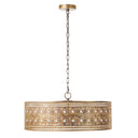23.5"W Bryar Brass and Crystal 3-Light Chandelier