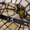 9"H Patch the Pumpkin Stained Glass Accent Lamp