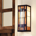 16.25"H Multicolored 1-Light Mission Style Outdoor Sconce