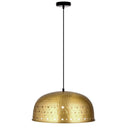 Sibyl 17.75"W Star-Shaped Cutout Gold Pendant Light