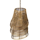 12.25"W 1-Light Milani Metal Tiered Empire Pendant