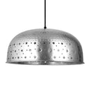 Sybil 17.75"W Star-Shaped Cutout Silver Pendant Light