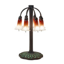 27" H Lotus Tiffany-Style Stained Glass Table Lamp
