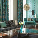 16" W Abby Glam Gold Globe Shade Pendant Light with Oval Metal Cutouts