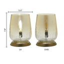 7.9"H Bordeaux Handblown Glass Shade Accent Table Lamp