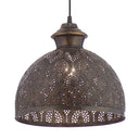 Sigrid River of Goods Antique Bronze Metal Bowl-Shade Pendant Lamp