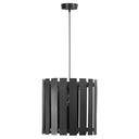 9.75" W 1-Light Westley Black Metal Pendant