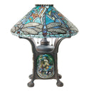 21.5" H Dragonfly Tiffany-Style Stained Glass Table Lamp