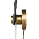 17.5" H Gold/Black Modern Indoor Plug In Wall Sconce