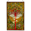 48" H Grand Tree Tiffany-Style Stained Glass Window Panel