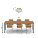 13" 1-Light Gold Metal and Silver Glass Pendant