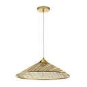 20" 1-Light Rosalinde Pendant Light Gold