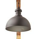 28.5" H Gwen Industrial Indoor Plug In Wall Sconce with Black Dome Shade