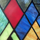 10"H Beyond the Mountain Tops Multicolored Window Panel