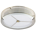 18.25" Leyla Glam Brushed Gold Semi-Flush Mount Ceiling Fixture Sconce