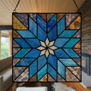 12" H Irene Stained Glass Window Panel