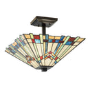 16" Orson Craftsman Semi-Flush Mount Ceiling Fixture