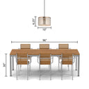 Parvinda 10" Silver, White and Brass-Colored Pendant Lamp