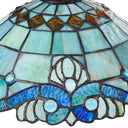 60" H Sophia Blue Stained Glass Bowl Shade Candlestick Floor Lamp