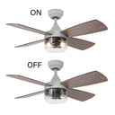 42"W Caelan Remote-Controlled 2-Light Ceiling Fan