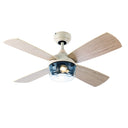 42"W Caelan Remote-Controlled 2-Light Ceiling Fan