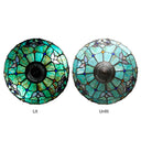 20"H Tiffany Style Magna Carta Stained Glass Double Lit Table Lamp