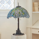 32" H Wisteria Tiffany-Style Stained Glass Table Lamp