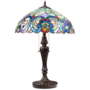 24.5" H Marlowe Multicolor Tiffany-Style Stained Glass Table Lamp - Lit